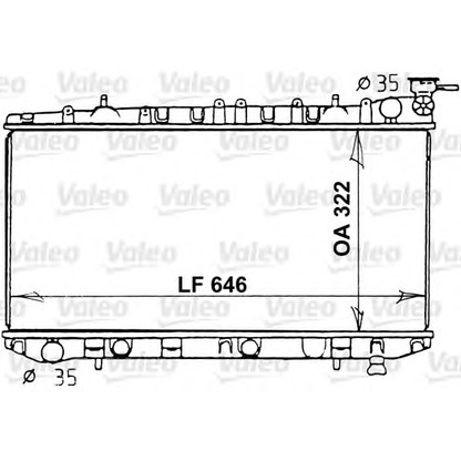 Foto Kühler, Motorkühlung VALEO 731202