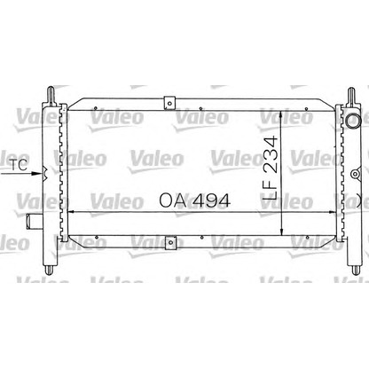 Foto Kühler, Motorkühlung VALEO 731243