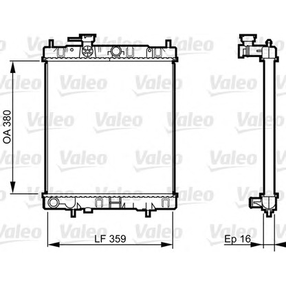 Photo Radiateur, refroidissement du moteur VALEO 731287