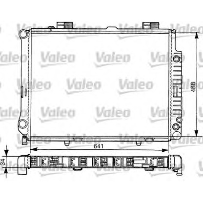 Foto Radiador, refrigeración del motor VALEO 731292