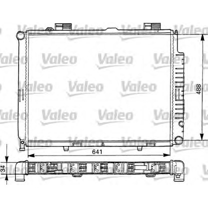 Фото Радиатор, охлаждение двигателя VALEO 731293