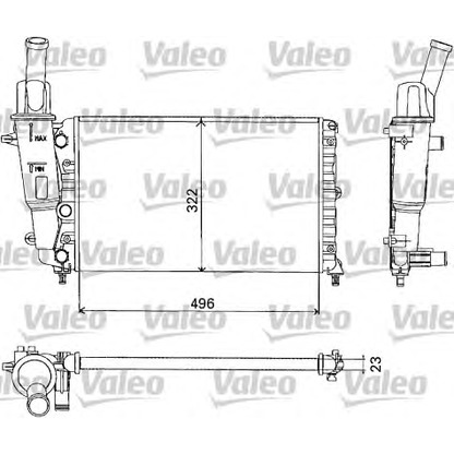 Foto Kühler, Motorkühlung VALEO 731375