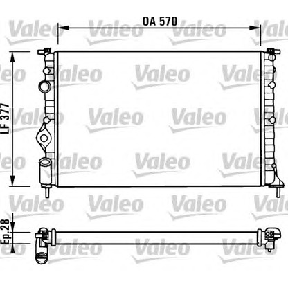 Foto Radiatore, Raffreddamento motore VALEO 731379