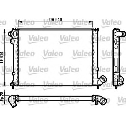 Photo Radiateur, refroidissement du moteur VALEO 731381