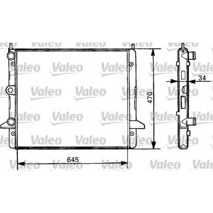 Photo Radiateur, refroidissement du moteur VALEO 731387