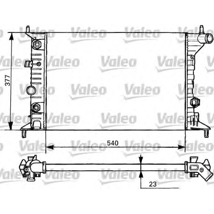 Foto Kühler, Motorkühlung VALEO 731393