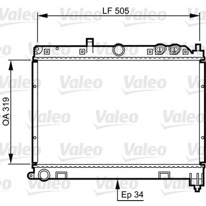 Foto Radiatore, Raffreddamento motore VALEO 731412