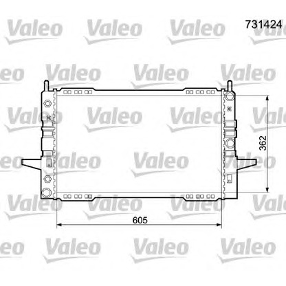 Photo Radiateur, refroidissement du moteur VALEO 731424