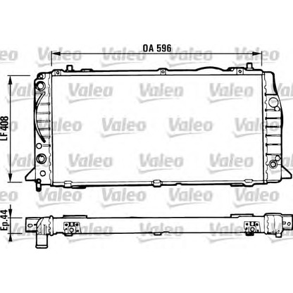 Foto Radiatore, Raffreddamento motore VALEO 731428