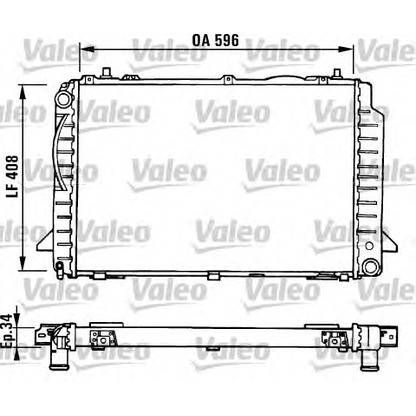 Foto Radiatore, Raffreddamento motore VALEO 731429