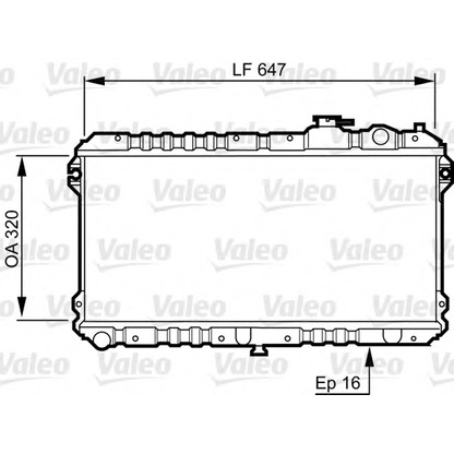 Foto Kühler, Motorkühlung VALEO 731437