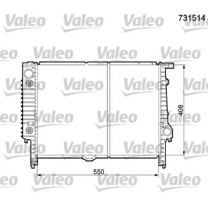 Foto Radiatore, Raffreddamento motore VALEO 731514