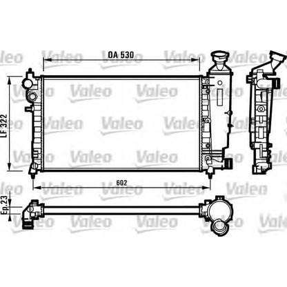 Photo Radiateur, refroidissement du moteur VALEO 731526