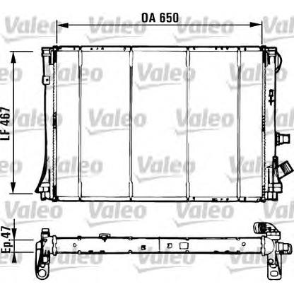 Photo Radiator, engine cooling VALEO 731529