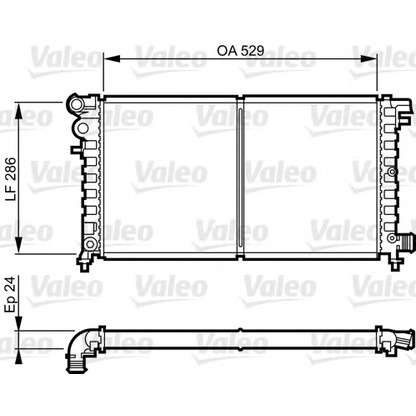 Photo Radiator, engine cooling VALEO 731530