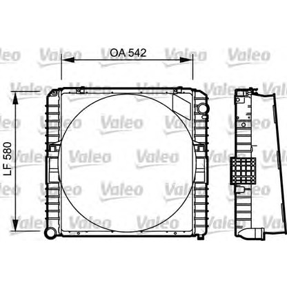 Foto Radiatore, Raffreddamento motore VALEO 731534