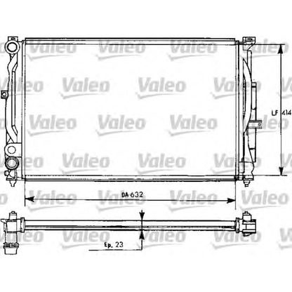 Photo Radiator, engine cooling VALEO 731537