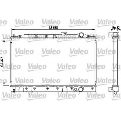 Foto Kühler, Motorkühlung VALEO 731644