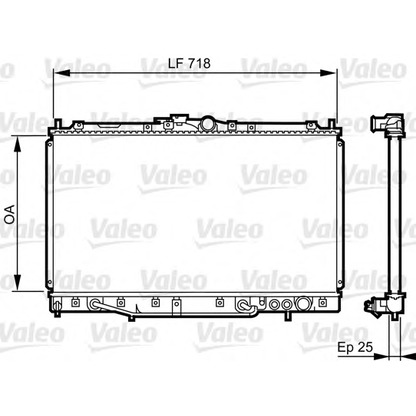 Foto Radiatore, Raffreddamento motore VALEO 731650