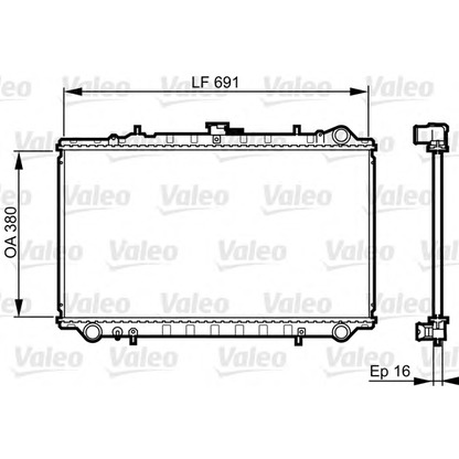 Photo Radiator, engine cooling VALEO 731656