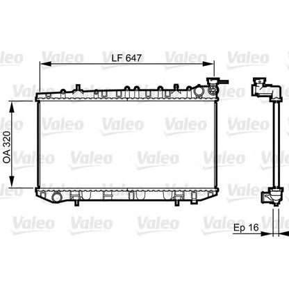 Foto Kühler, Motorkühlung VALEO 731664