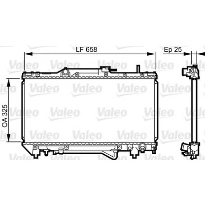 Photo Radiateur, refroidissement du moteur VALEO 731682