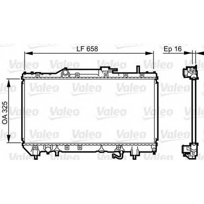 Foto Radiatore, Raffreddamento motore VALEO 731685