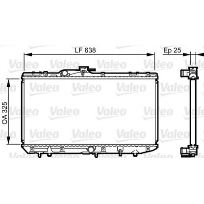 Foto Radiatore, Raffreddamento motore VALEO 731688