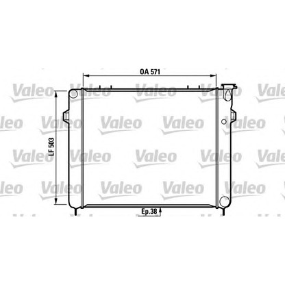 Foto Radiador, refrigeración del motor VALEO 731719