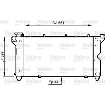 Photo Radiateur, refroidissement du moteur VALEO 731723