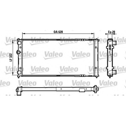 Photo Radiator, engine cooling VALEO 731728