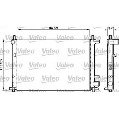 Foto Radiatore, Raffreddamento motore VALEO 731736