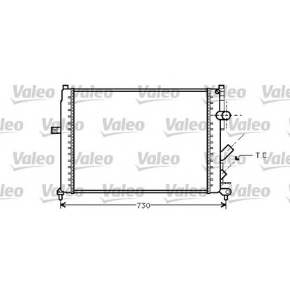 Foto Radiatore, Raffreddamento motore VALEO 731738