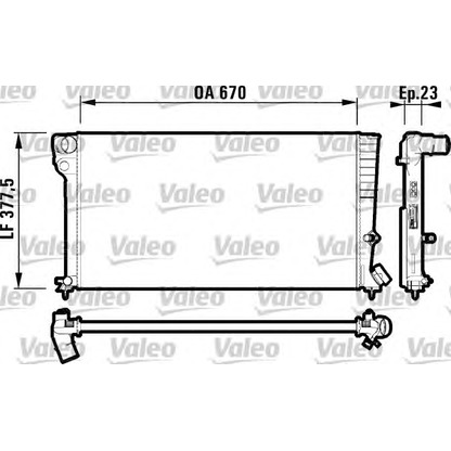 Photo Radiator, engine cooling VALEO 731744