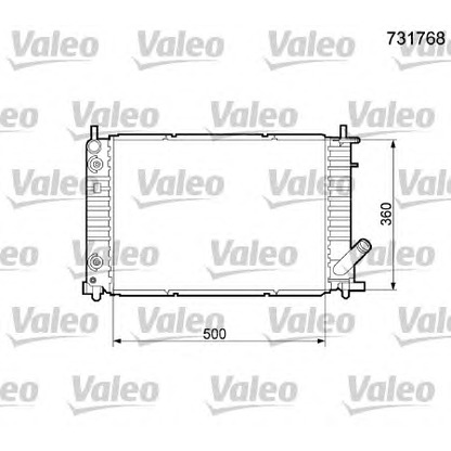 Photo Radiateur, refroidissement du moteur VALEO 731768