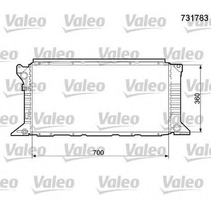 Foto Kühler, Motorkühlung VALEO 731783