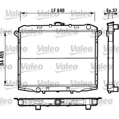 Foto Radiatore, Raffreddamento motore VALEO 731785