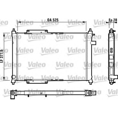 Foto Radiatore, Raffreddamento motore VALEO 731818