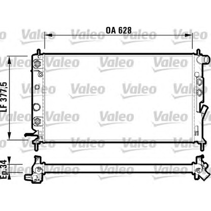 Foto Radiador, refrigeración del motor VALEO 731848