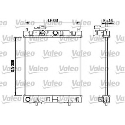 Foto Radiatore, Raffreddamento motore VALEO 731852