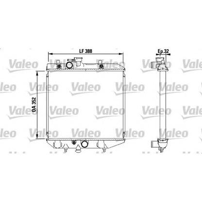 Foto Radiatore, Raffreddamento motore VALEO 731853