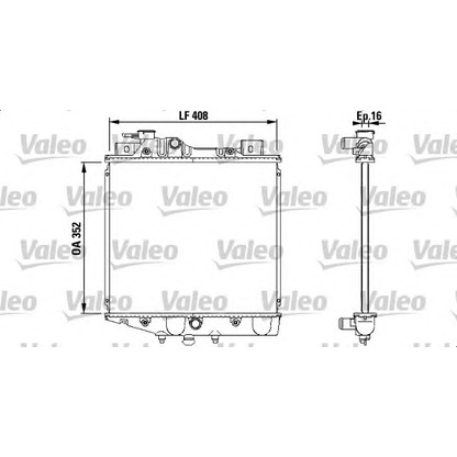 Foto Radiatore, Raffreddamento motore VALEO 731856