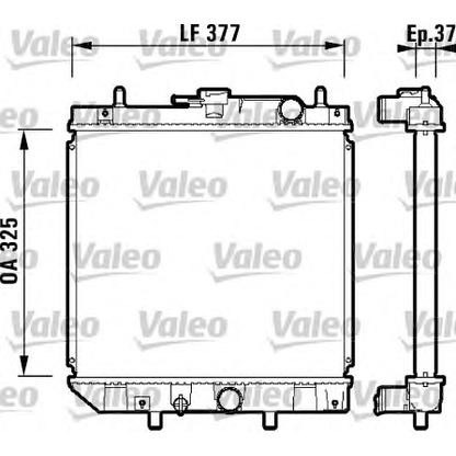 Foto Radiatore, Raffreddamento motore VALEO 731857