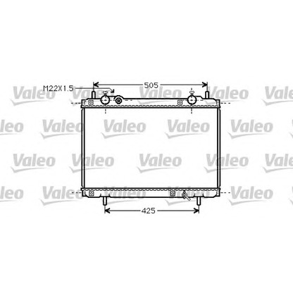 Photo Radiator, engine cooling VALEO 731974