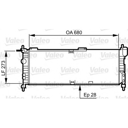 Photo Radiateur, refroidissement du moteur VALEO 732032