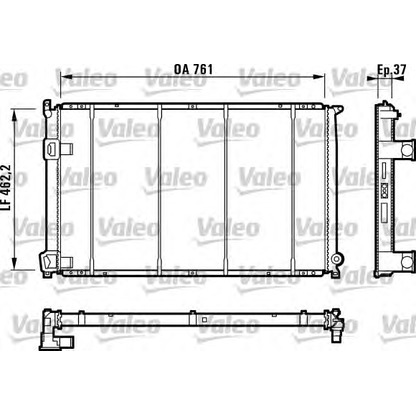 Photo Radiateur, refroidissement du moteur VALEO 732049