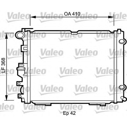 Photo Radiator, engine cooling VALEO 732094