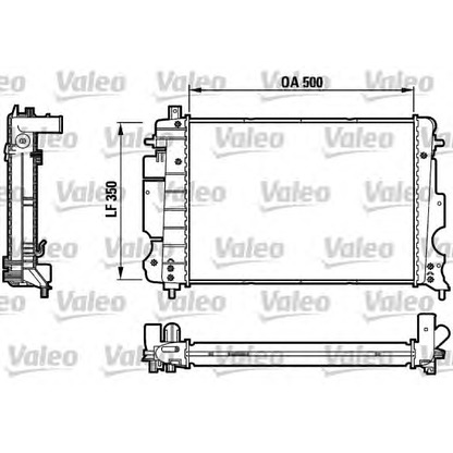 Photo Radiator, engine cooling VALEO 732121