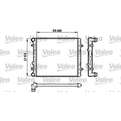 Photo Radiator, engine cooling VALEO 732175