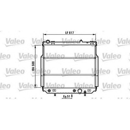 Photo Radiator, engine cooling VALEO 732311